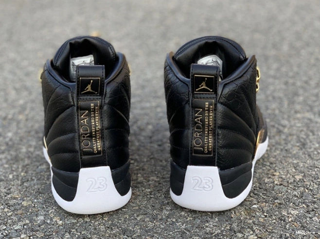 Cheap TBkick Jordan Air 'Reptile' 12 Metallic AO6068-007 Gold-White Black Retro 0731